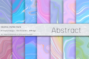 Abstract Liquid Digital Paper: A Creative Resource for Designers and Crafters
