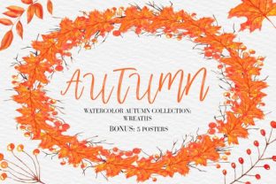 Autumn Wreaths Clipart for Creative Projects and Business Needs