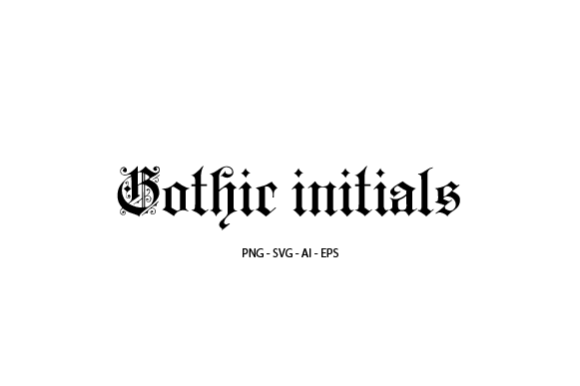 Gothic Initials: Elegant Typography for Modern Creators
