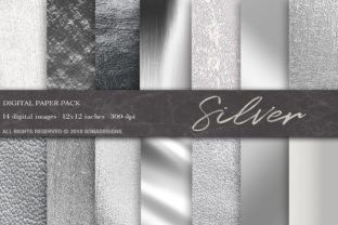Silver Textures Digital Paper: A Versatile Resource for Creative Projects
