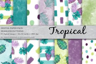 Tropical Background Digital Paper: A Versatile Design Resource