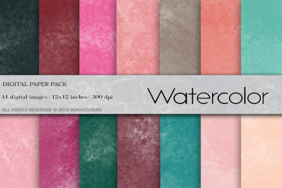 Watercolor Digital Papers and Watercolor Background: A Versatile Creative Resource