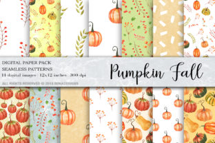 Watercolor Pumpkin Digital Paper: A Creative Addition to Your Fall Projects
