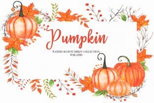 Watercolor Pumpkin Wreath Clipart: A Versatile and Beautiful Design Resource